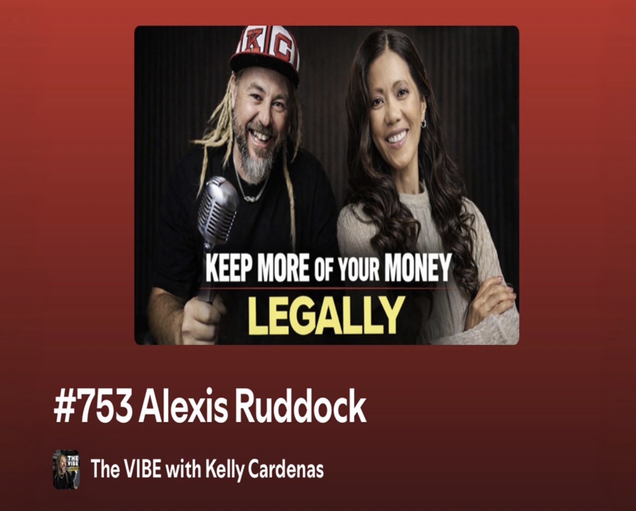 Alexis featured on The Vibe podcast with Kelly Cardenas